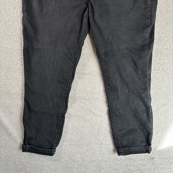 Levi’s Signature High Rise Skinny Ankle Jeans Womens Size 14 32x25 Black Stretch - Picture 3 of 11